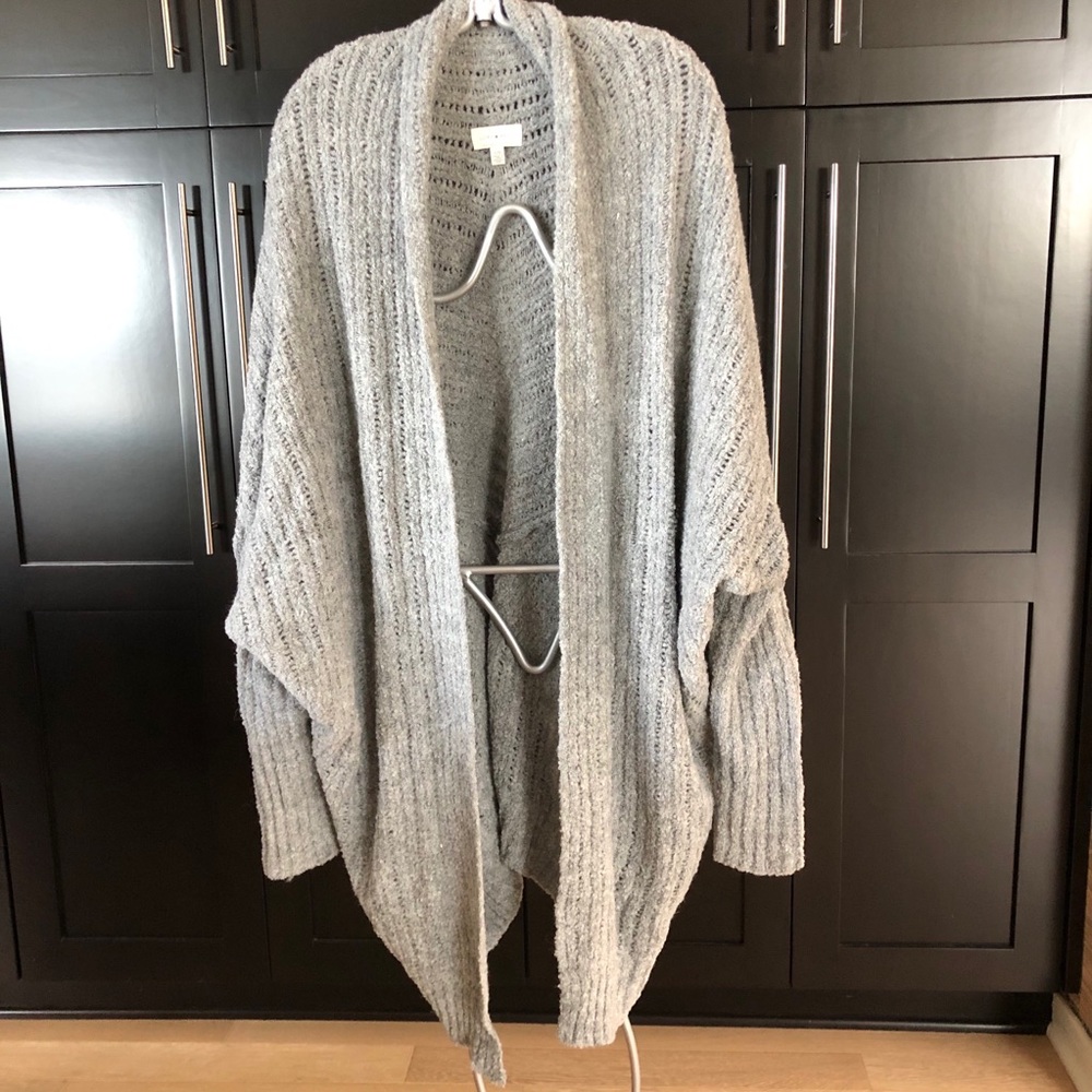 Lucky Brand Grey Cocoon Cardigan